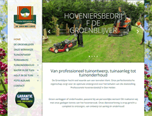 Tablet Screenshot of degroenblijver.nl